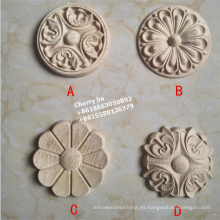 Muebles arquitectonicos florales rosetón apliques de madera